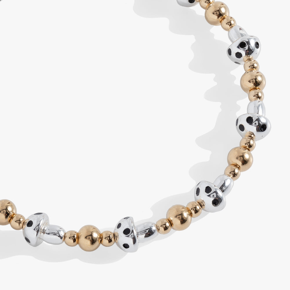 Mushroom Beaded Bangle Two Tone | Alex and Ani