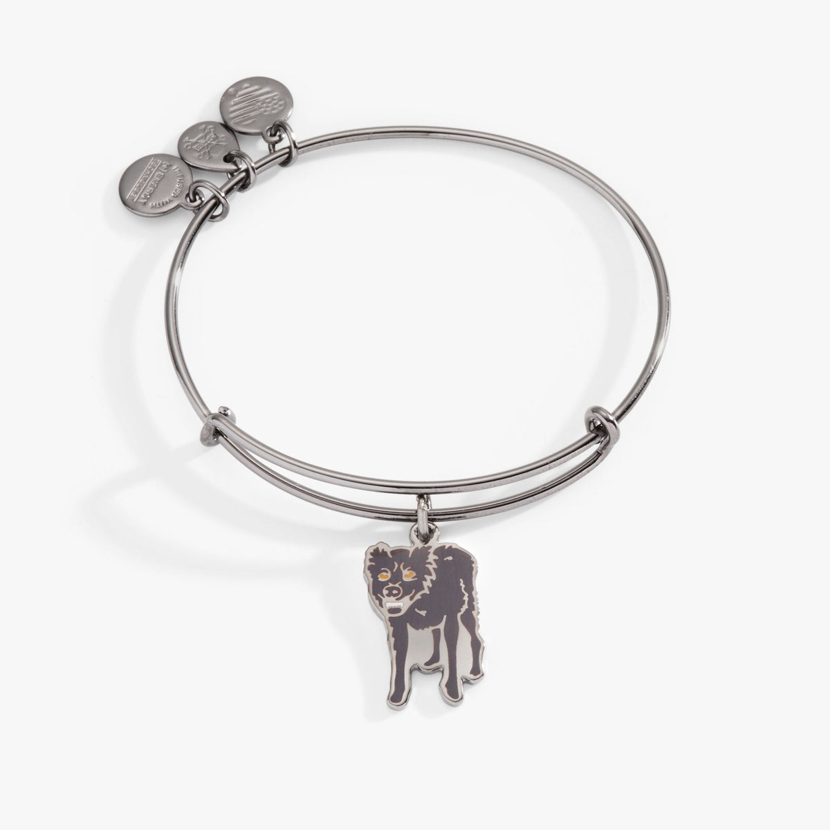 Harry Potter™ Sirius Black Charm Bangle Bracelet Midnight Silver | Alex and Ani