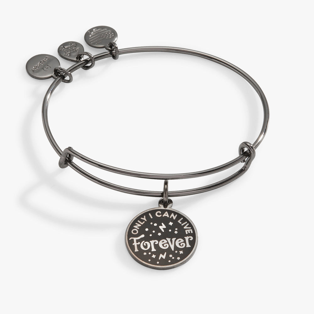 Harry Potter™ Voldemort 'Only I Can Live Forever' Charm Bangle Midnight Silver | Alex and Ani