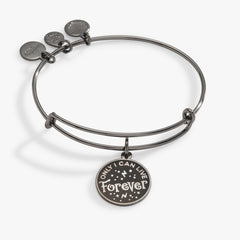 Harry Potter™ Voldemort 'Only I Can Live Forever' Charm Bangle Midnight Silver | Alex and Ani