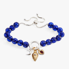 Moon Magic Beaded Charm Bolo Bracelet Two Tone | Alex and Ani