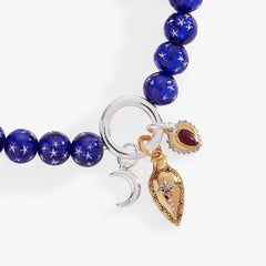 Moon Magic Beaded Charm Bolo Bracelet Two Tone | Alex and Ani