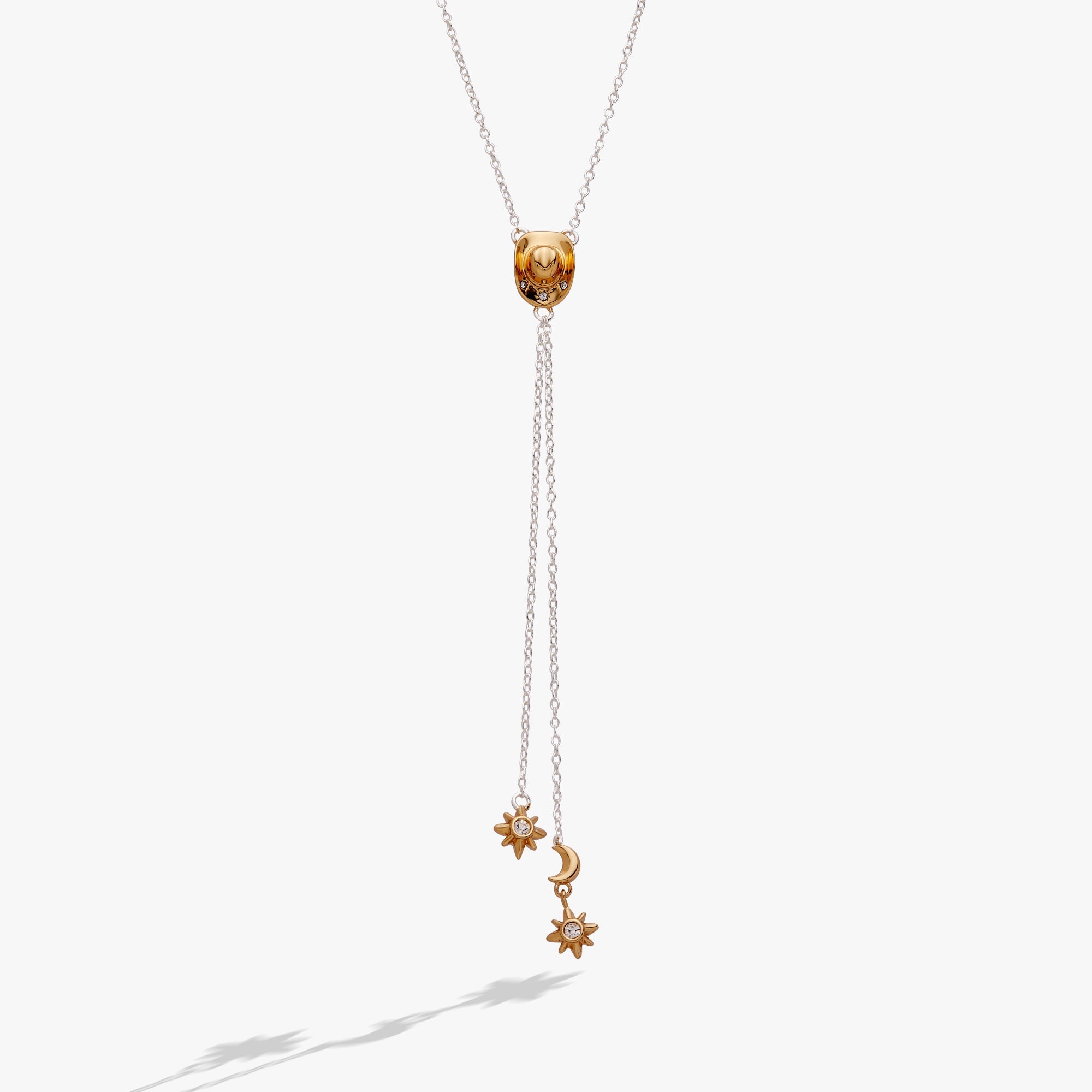 Cosmic Cowgirl Bolo Necklace Two Tone | Alex and Ani