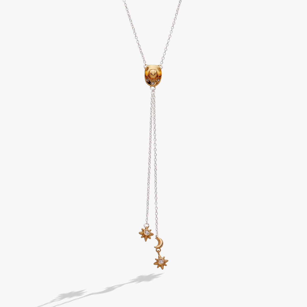 Cosmic Cowgirl Bolo Necklace Two Tone | Alex and Ani
