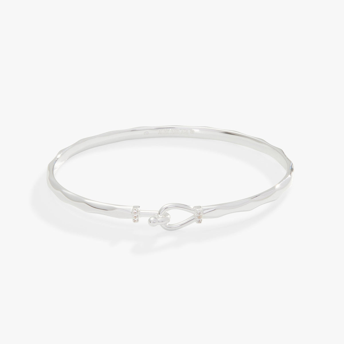 Faceted Hook Tension Bracelet Shiny Silver | Alex and Ani