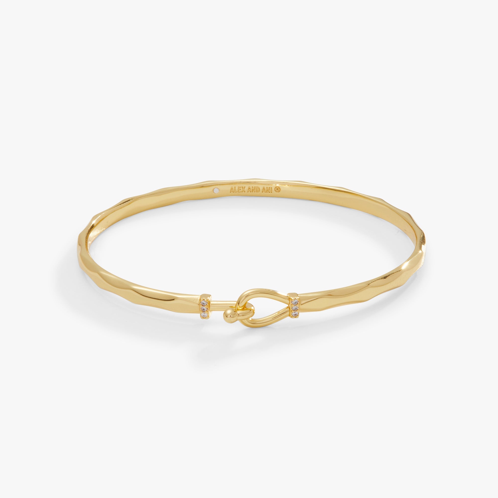 Faceted Hook Tension Bracelet Shiny Silver | Alex and Ani