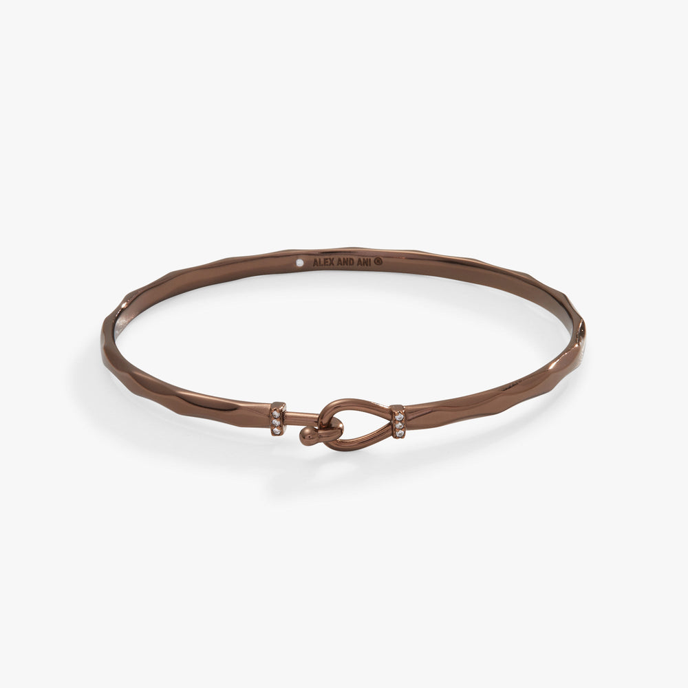 Faceted Hook Tension Bracelet Shiny Silver | Alex and Ani
