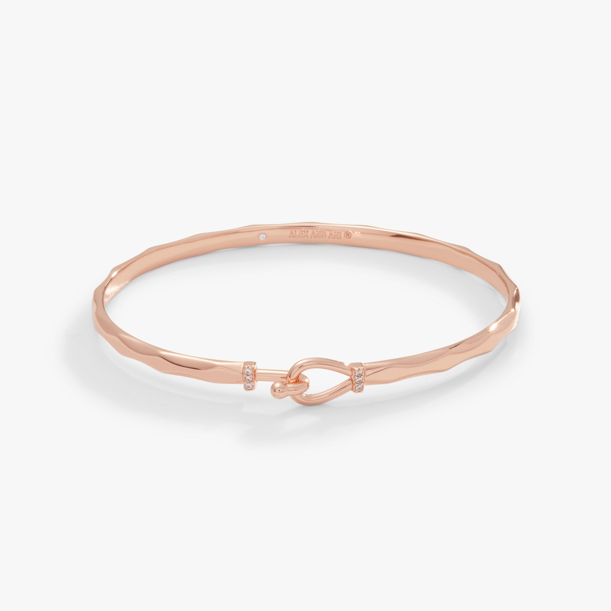 Faceted Hook Tension Bracelet Shiny Silver | Alex and Ani