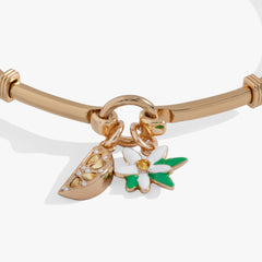 Lemon Tension Bangle Gold | Alex and Ani