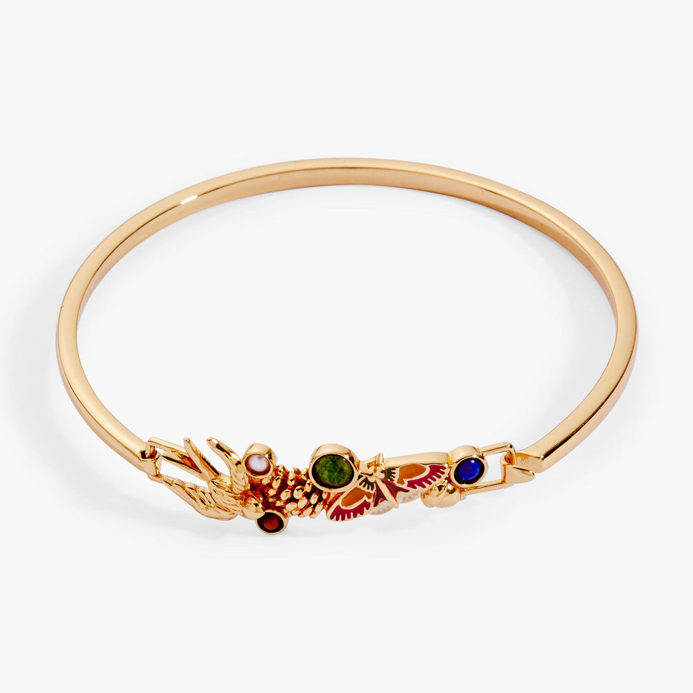 SOM - Mixed Woodland Tension Cuff Gold | Alex and Ani