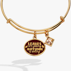Autumn is calling leaves are falling duo charm bangle Gold | Alex and Ani