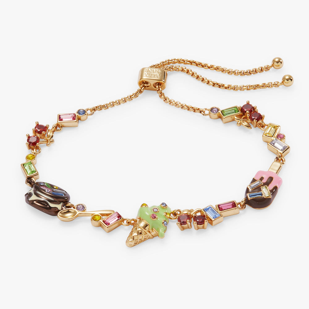 Ice Cream Bolo Bracelet Gold | Alex and Ani
