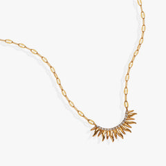 Sun Ray Necklace Stainless Steel Gold | Alex and Ani