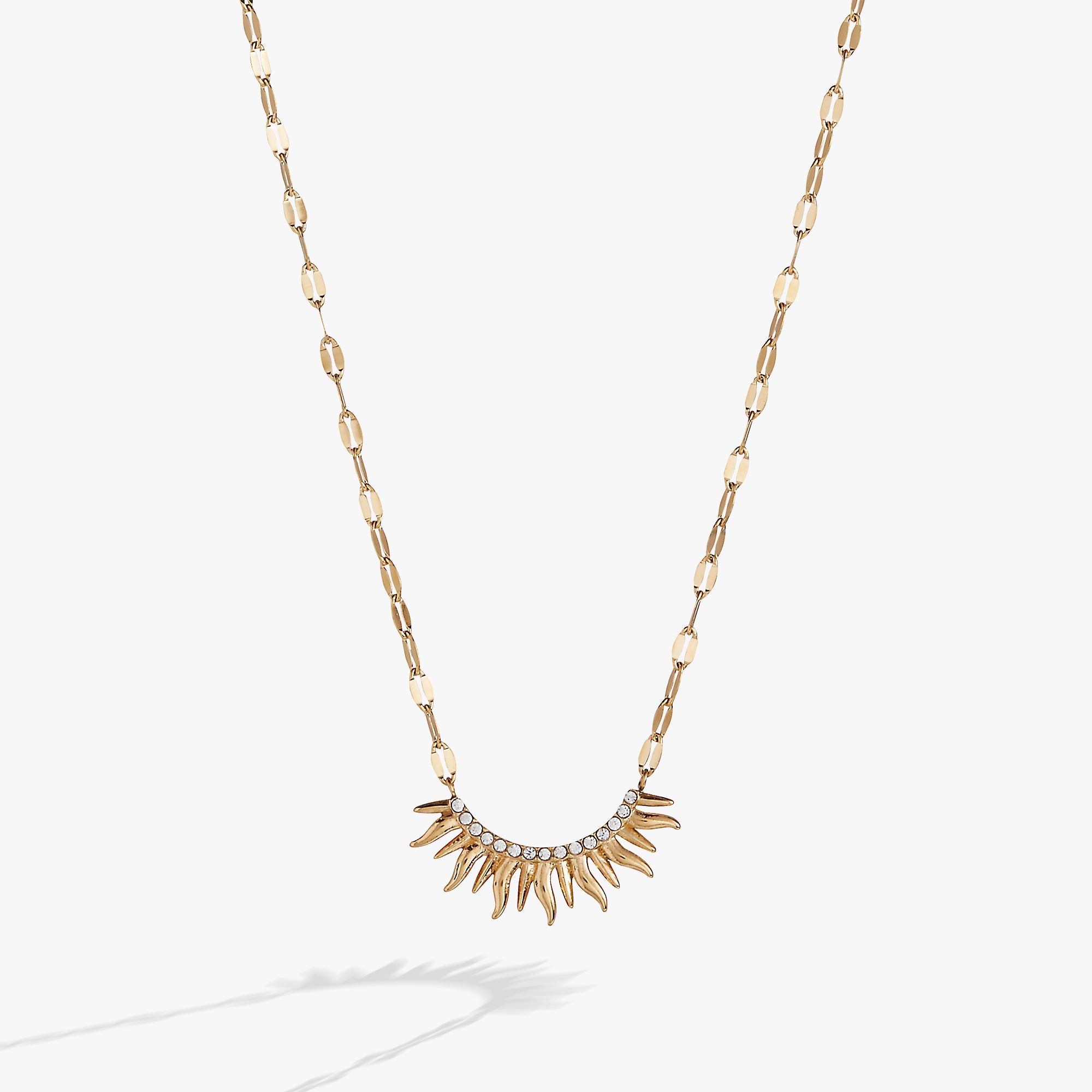 Sun Ray Necklace Stainless Steel Gold | Alex and Ani