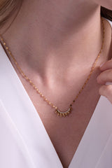 Sun Ray Necklace Stainless Steel Gold | Alex and Ani