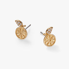 Summer Fruits Orange Slice Stud Gold | Alex and Ani