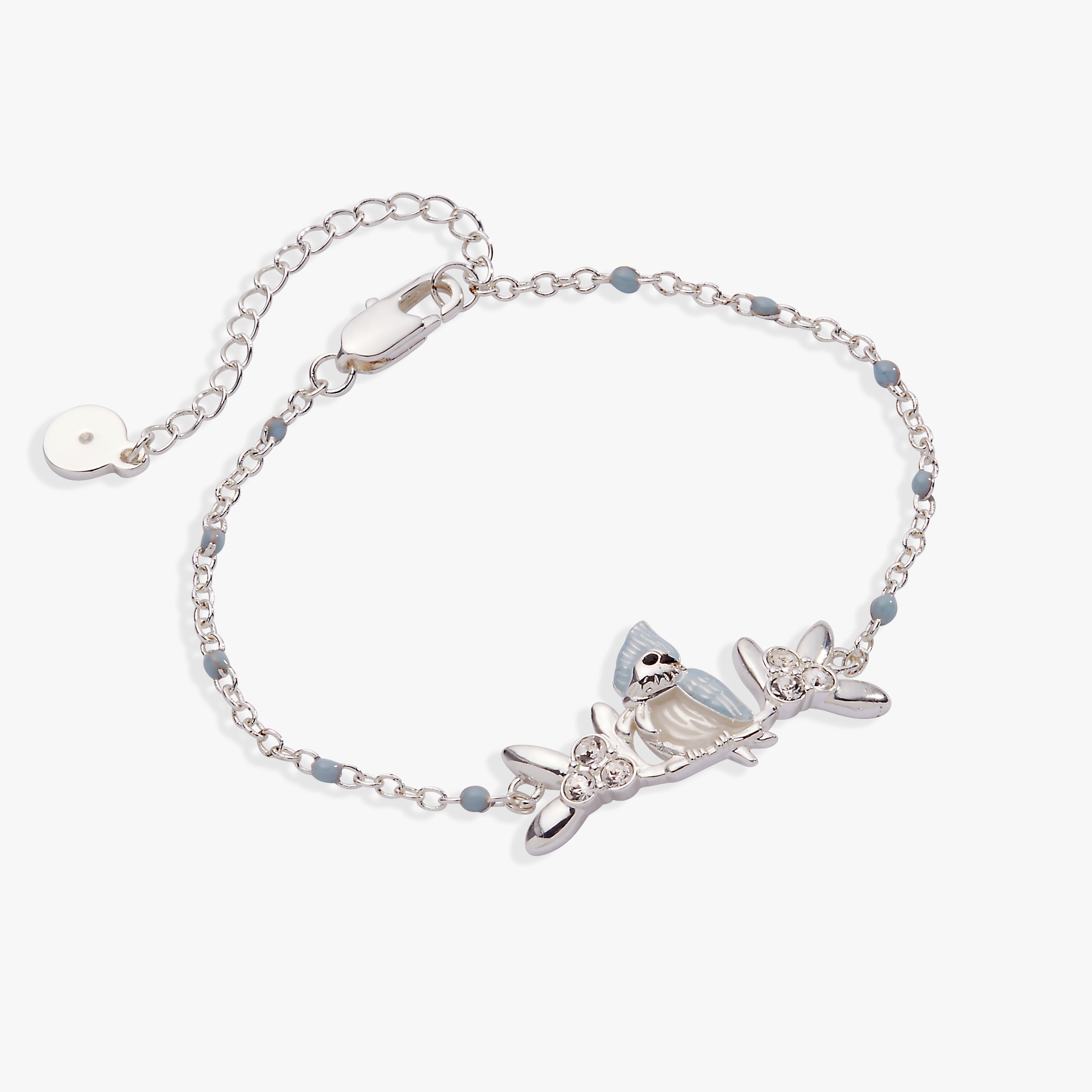 Tufted Titmouse Bracelet Silver | Alex and Ani