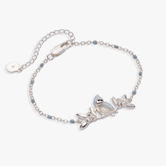 Tufted Titmouse Bracelet Silver | Alex and Ani