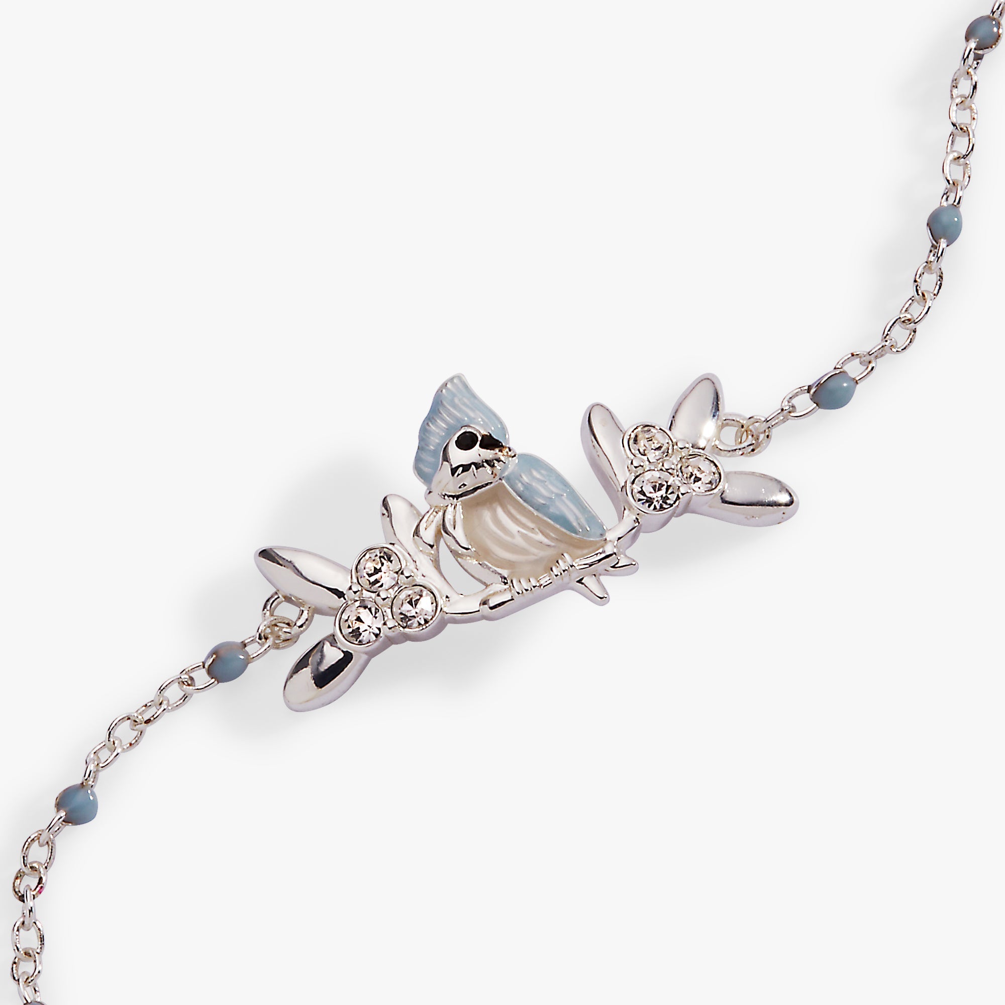 Tufted Titmouse Bracelet Silver | Alex and Ani