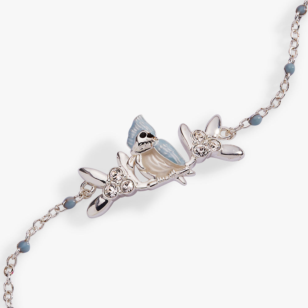 Tufted Titmouse Bracelet Silver | Alex and Ani