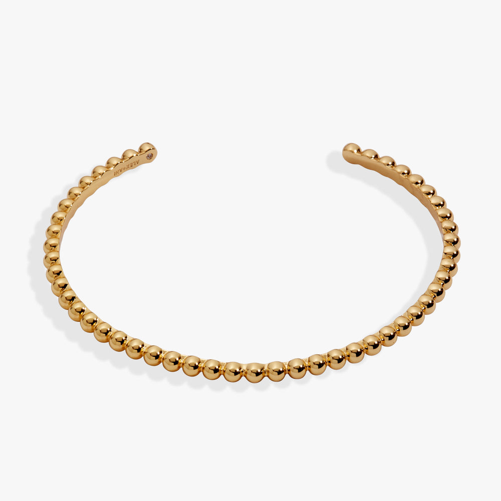 Ball Texture Cuff Bracelet Gold | Alex and Ani