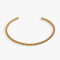 Ball Texture Cuff Bracelet Gold | Alex and Ani