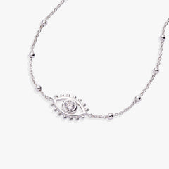 Evil Eye Inline Bracelet Silver | Alex and Ani