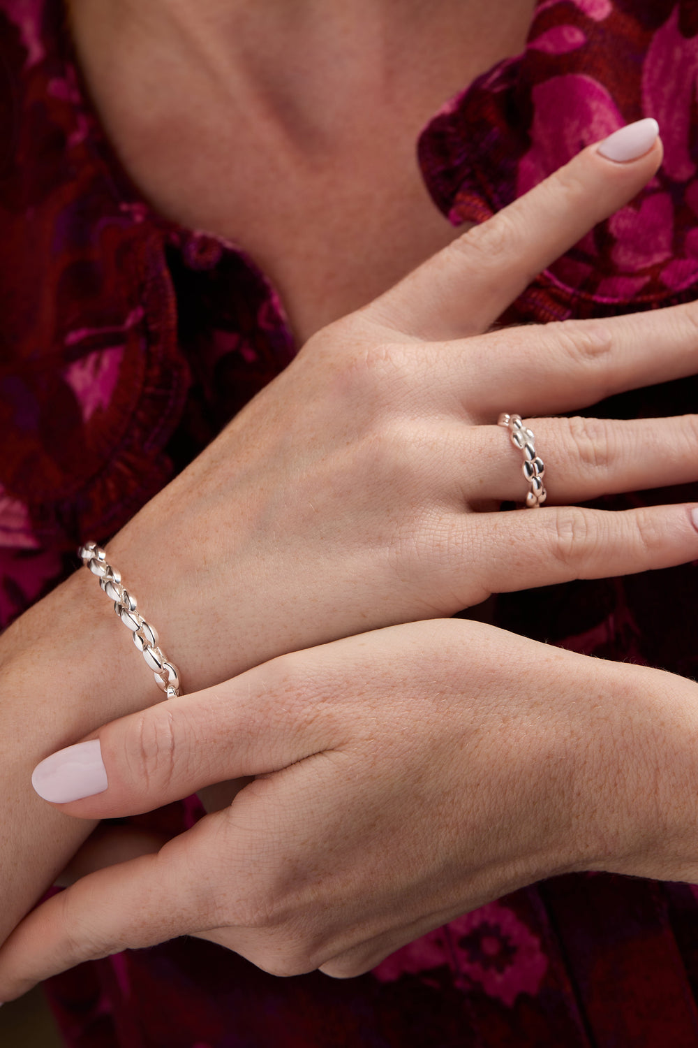 Puffy Chain Bracelet Silver | Alex and Ani