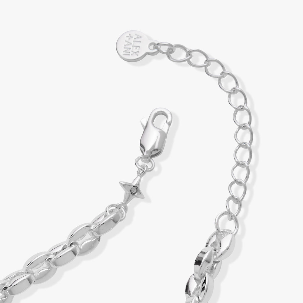 Puffy Chain Bracelet Silver | Alex and Ani