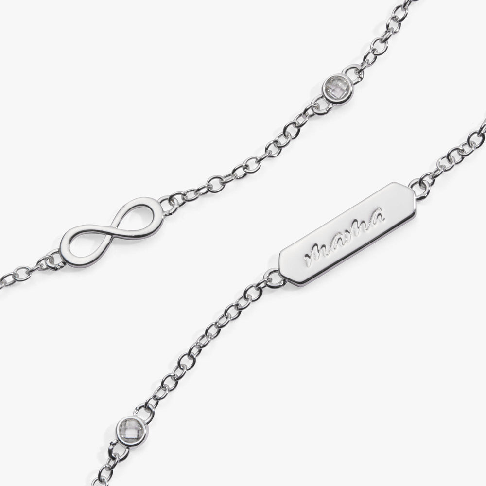 Mama Infinity Adjustable Bracelet Silver | Alex and Ani