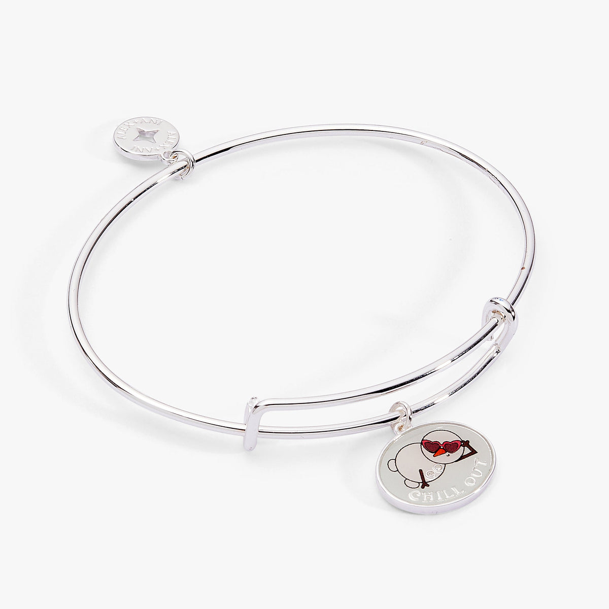 ‘Chill Out’ Charm Bangle Silver | Alex and Ani