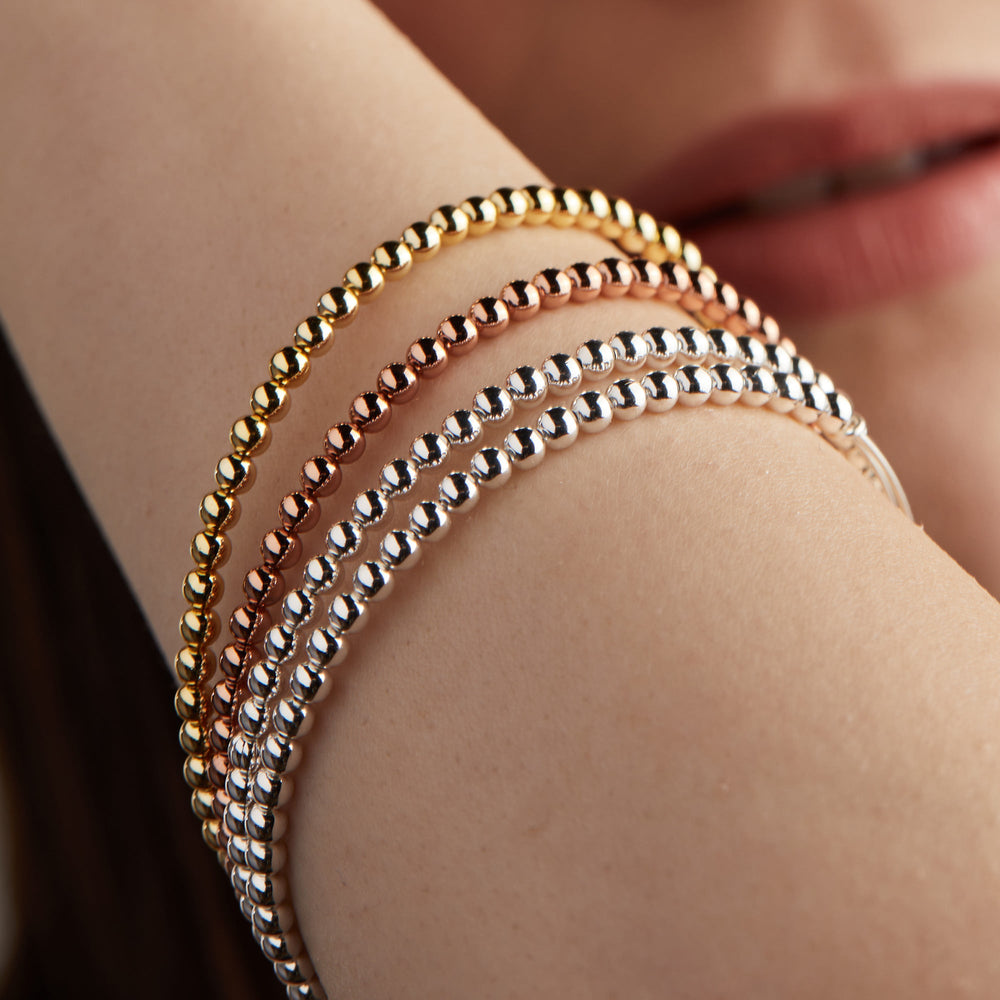 Dot Beaded Bracelet Silver | Alex and Ani