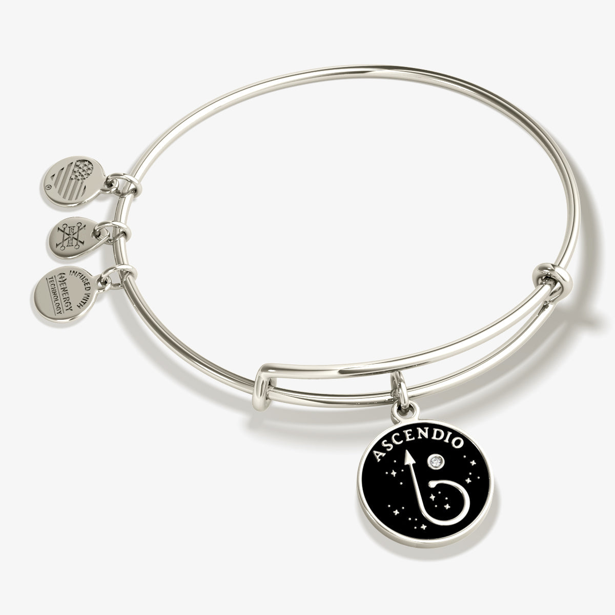 Harry Potter™ 'Ascendio' Charm Bangle Bracelet Shiny Silver | Alex and Ani