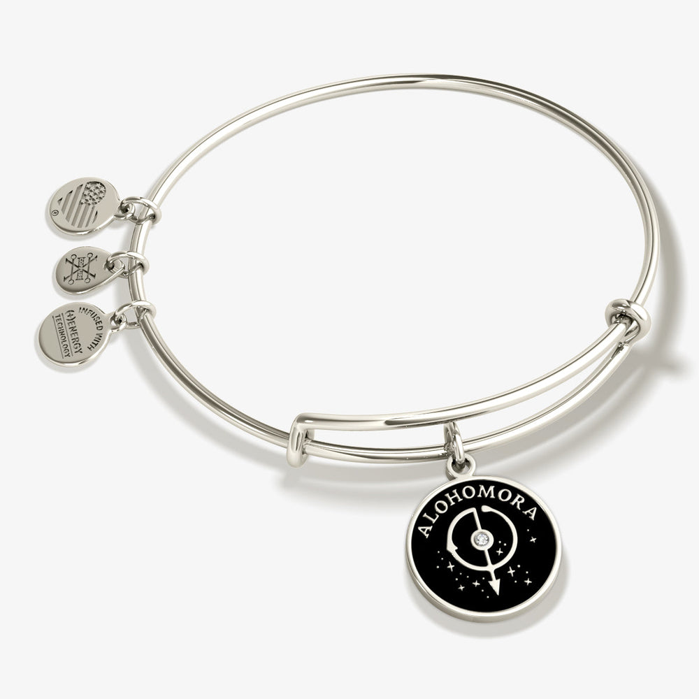 Harry Potter™ 'Alohomora'™ Charm Bangle Bracelet Shiny Silver | Alex and Ani