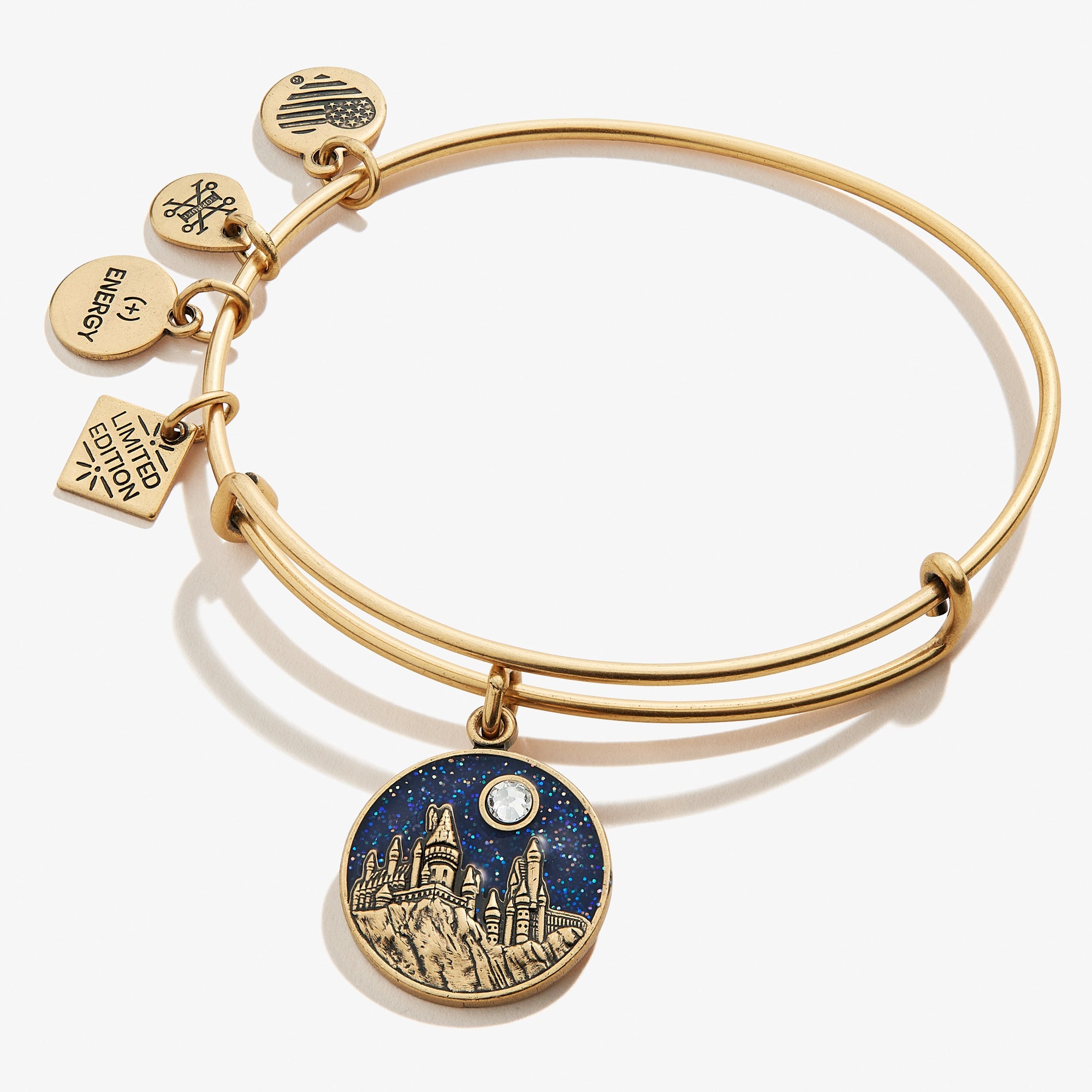 Harry Potter™ Hogwarts™ Castle Charm Bangle Rafaelian Gold | Alex and Ani