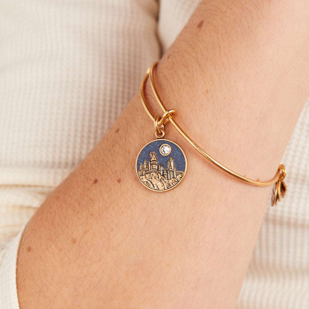 Harry Potter™ Hogwarts™ Castle Charm Bangle Rafaelian Gold | Alex and Ani