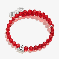 Harry Potter™ Illumination Wrap Bracelet, Maroon Rafaelian Silver | Alex and Ani
