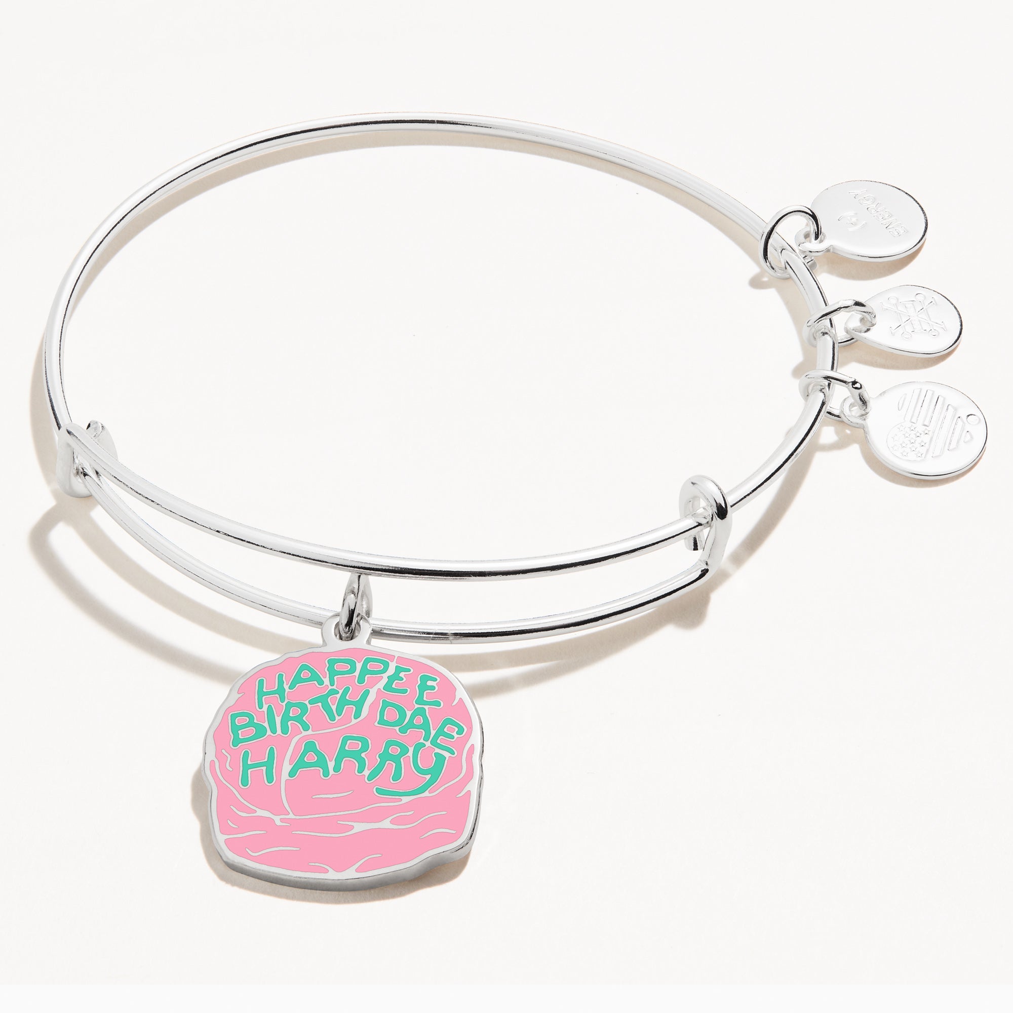 Harry Potter™ Celebrate Cake Charm Bangle Silver | Alex and Ani
