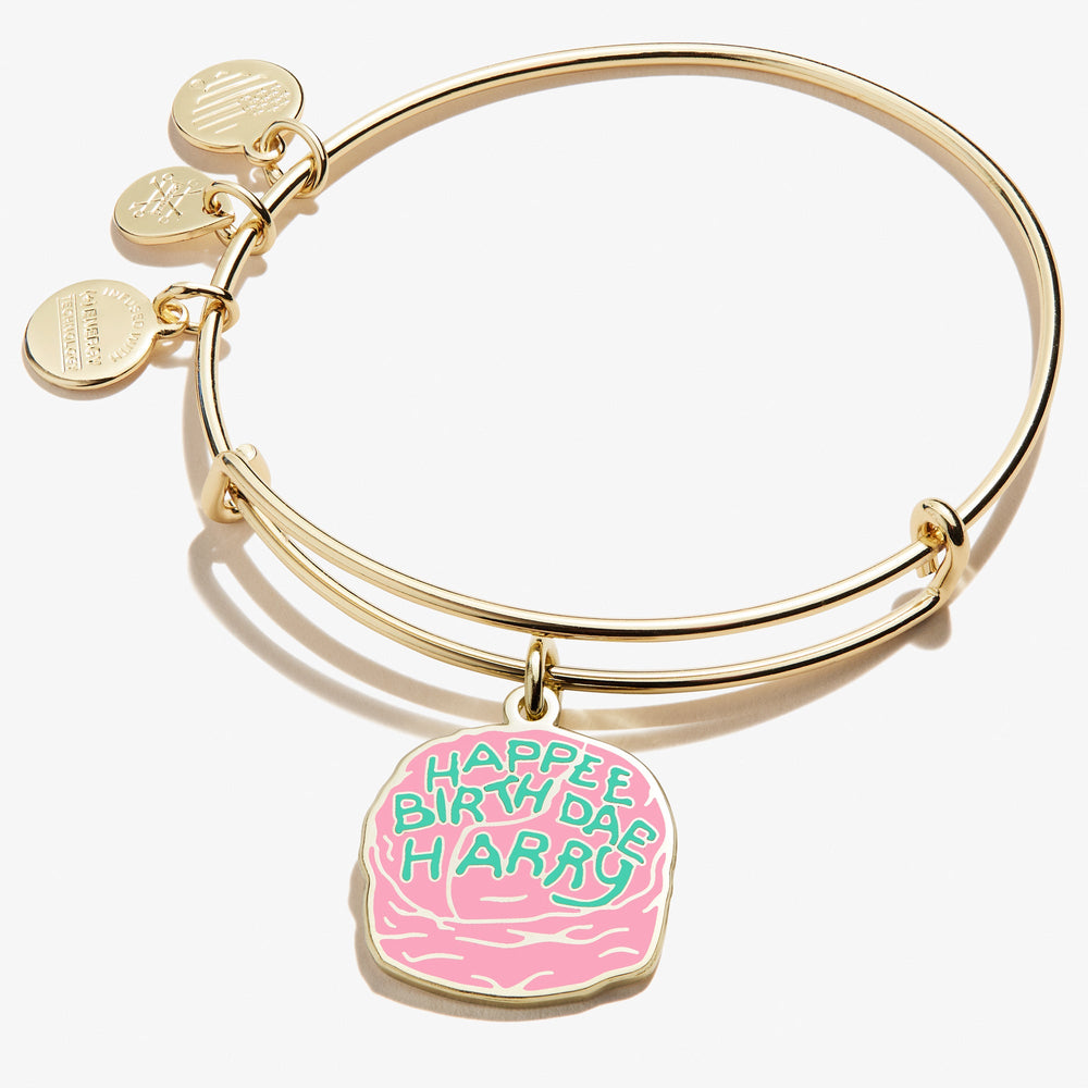 Harry Potter™ Celebrate Cake Charm Bangle Silver | Alex and Ani