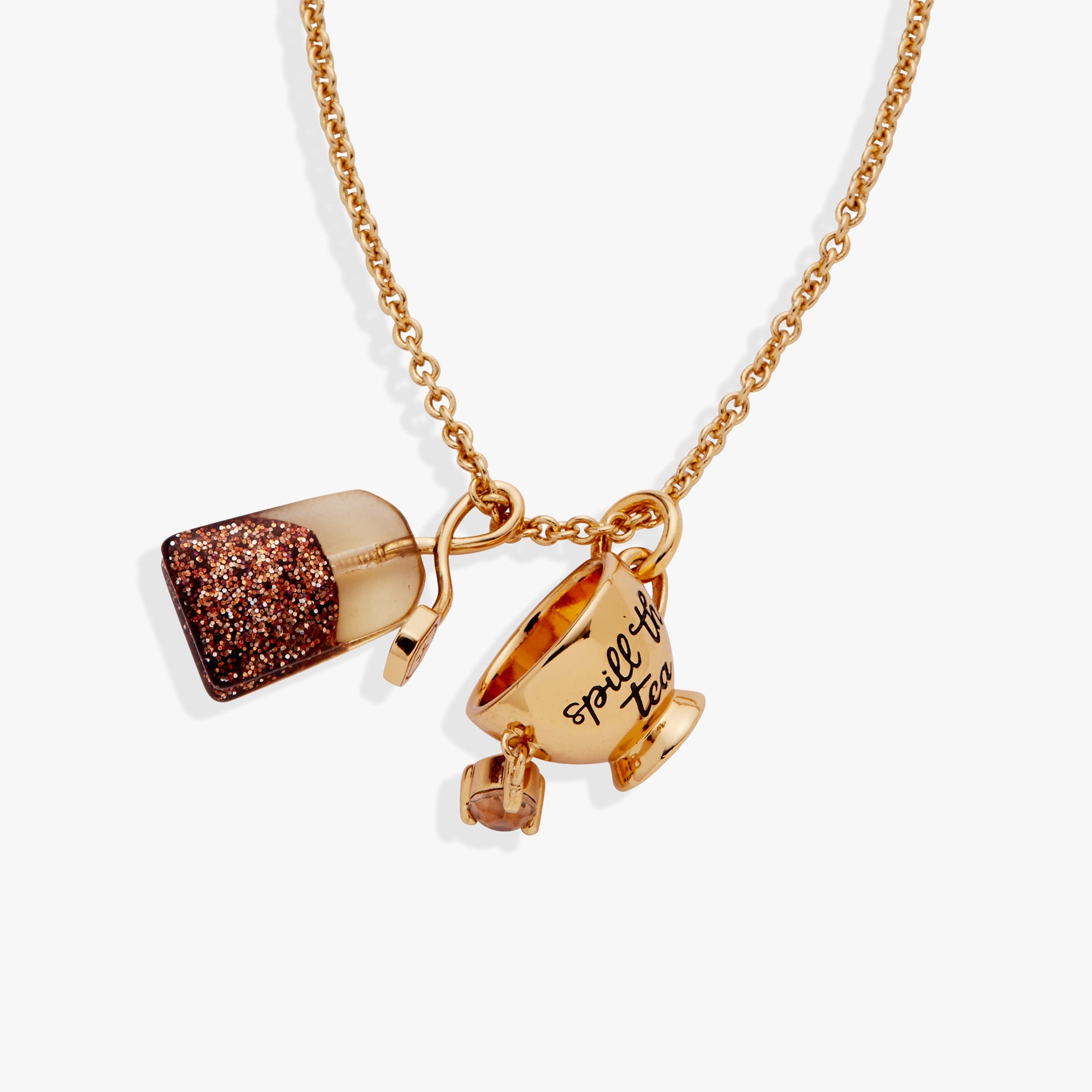 Spill the Tea Pendant Silver | Alex and Ani