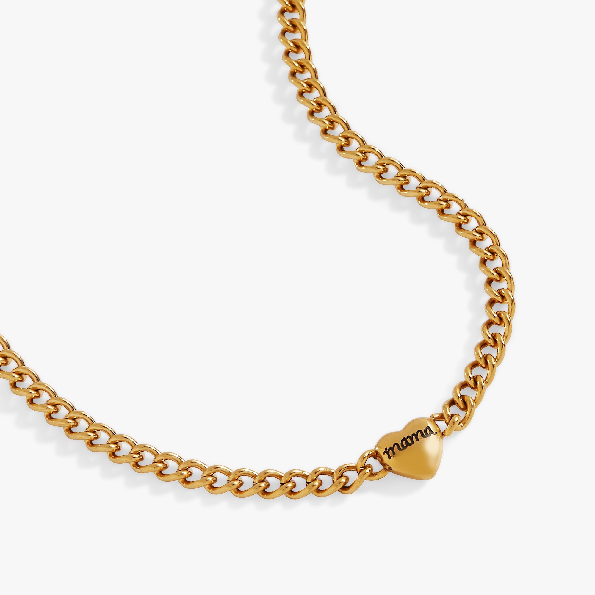 Mama curb chain neck Stainless Steel Gold | Alex and Ani