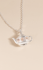 Teapot Locket Necklace Pendant Silver | Alex and Ani