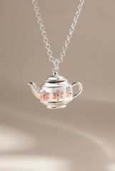 Teapot Locket Necklace Pendant Silver | Alex and Ani