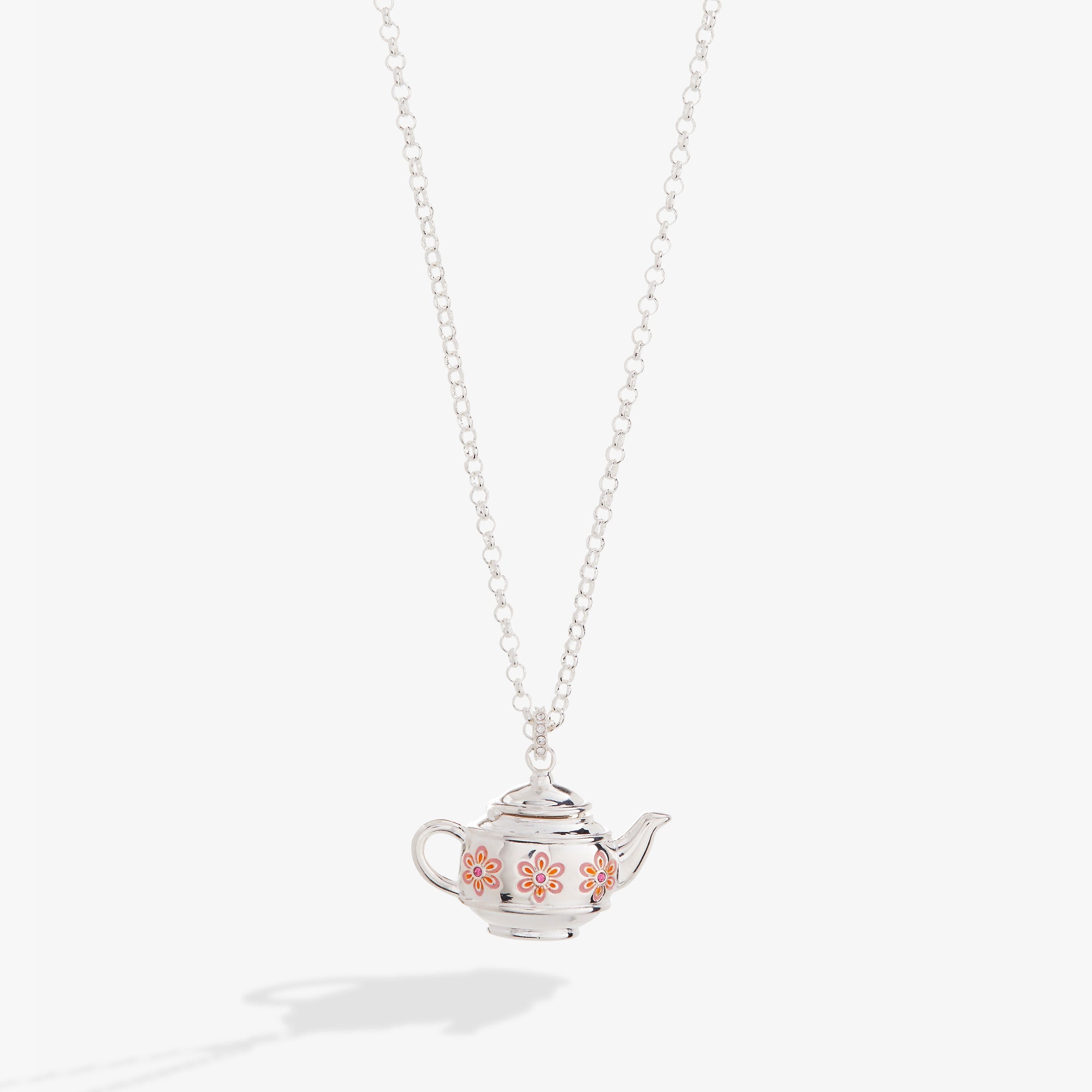 Teapot Locket Necklace Pendant Silver | Alex and Ani