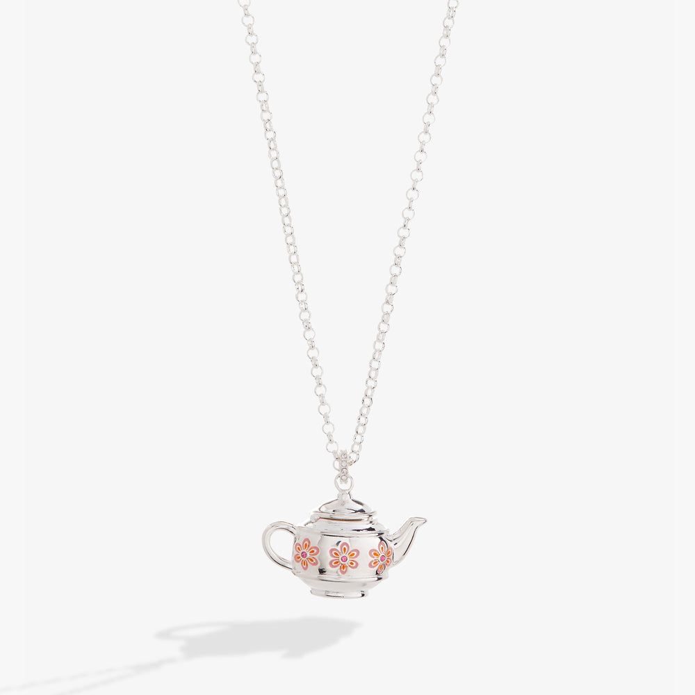 Teapot Locket Necklace Pendant Silver | Alex and Ani