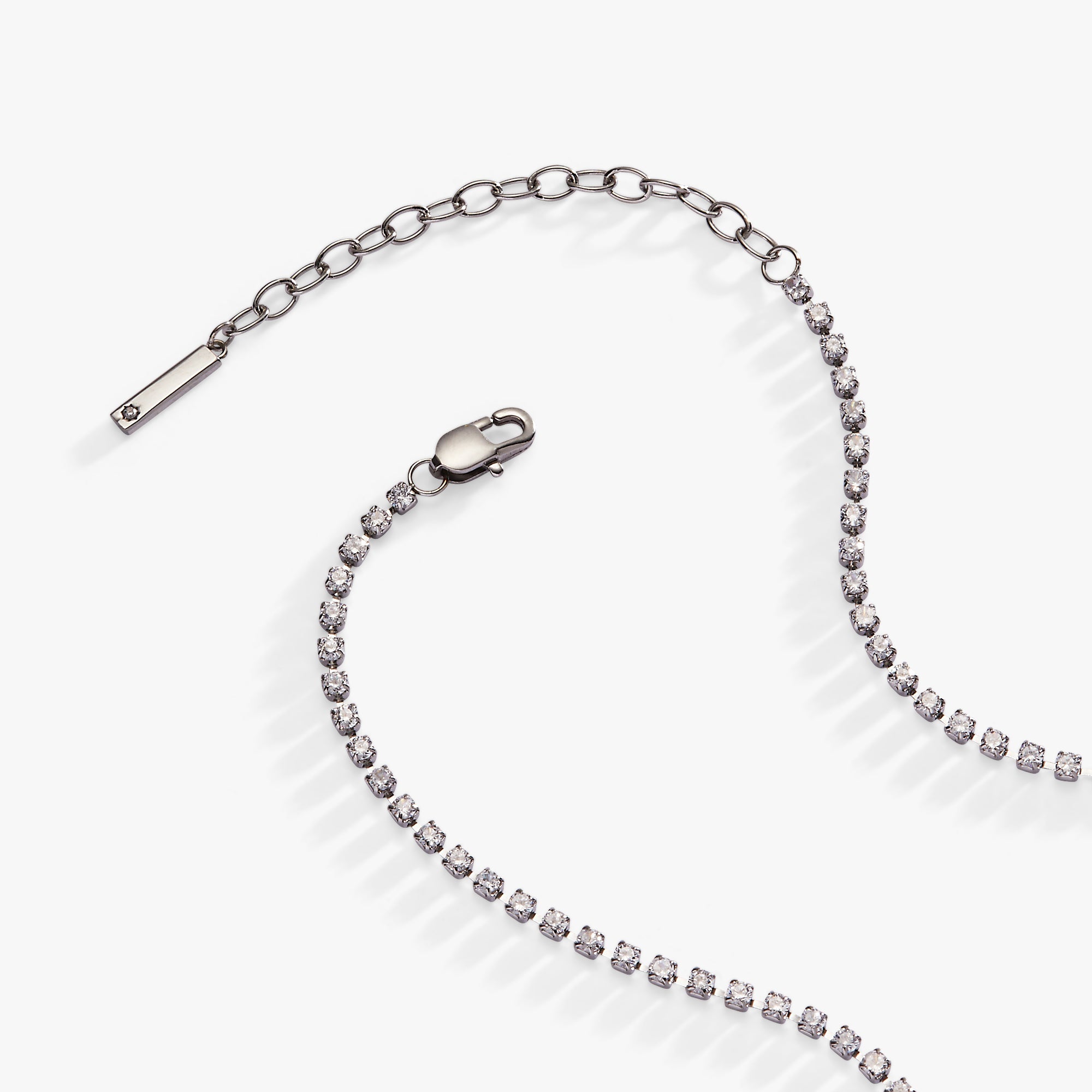 Babe Tennis Chain Necklace Stainless Steel Gold | Alex and Ani