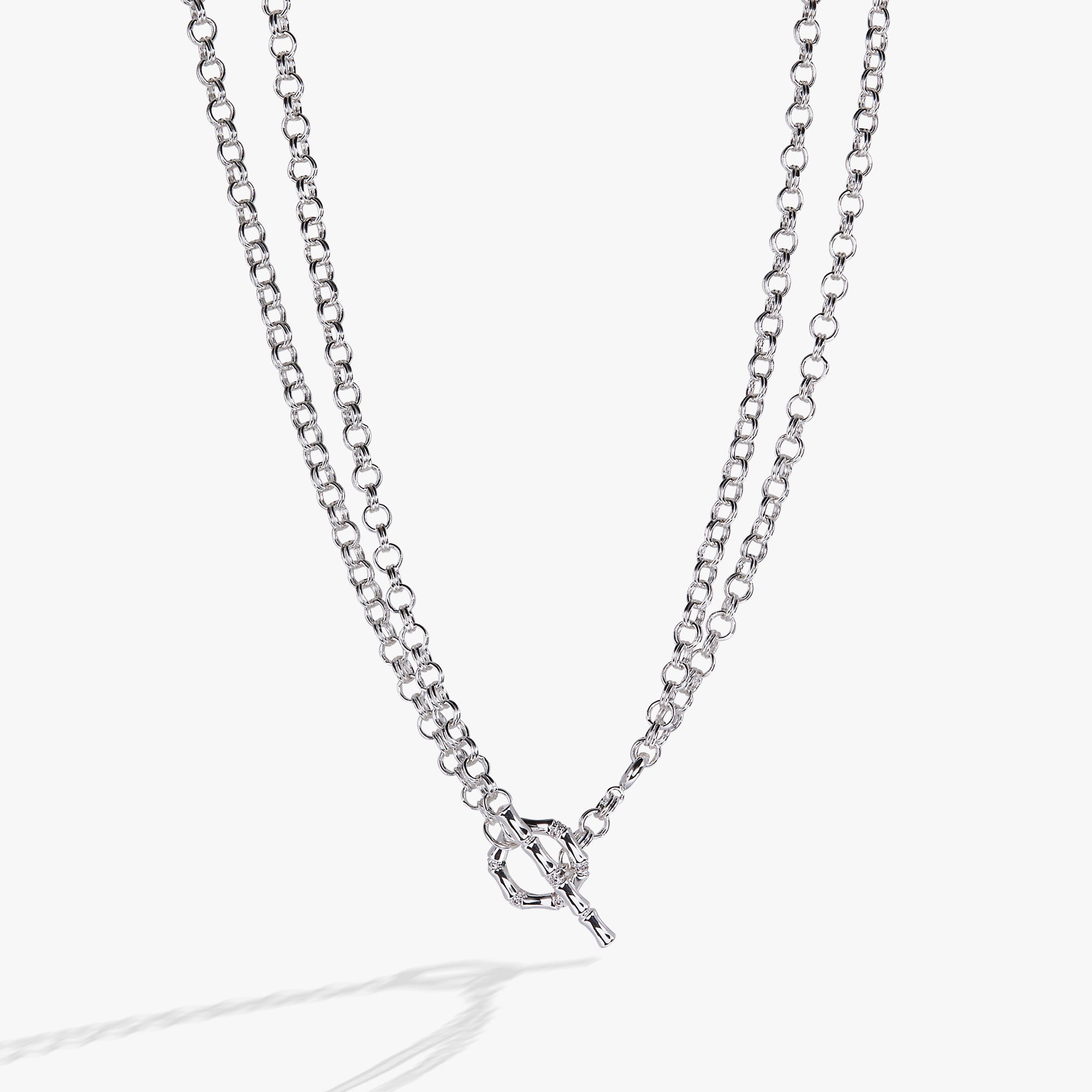 Bamboo Convertible Necklace or Bracelet Silver | Alex and Ani