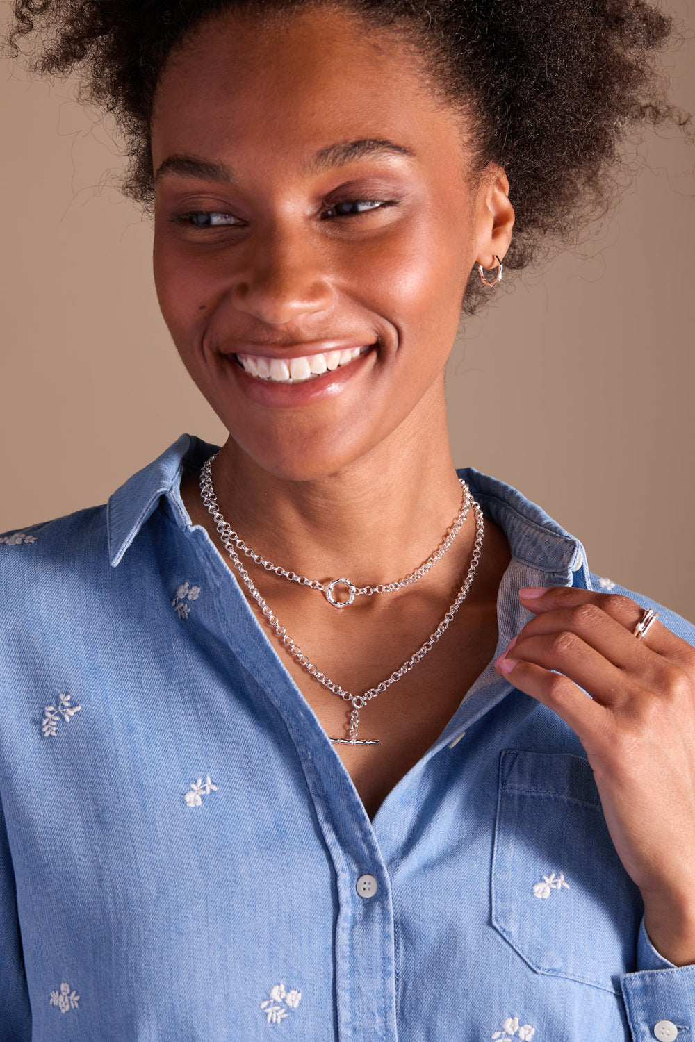 Bamboo Convertible Necklace or Bracelet Silver | Alex and Ani