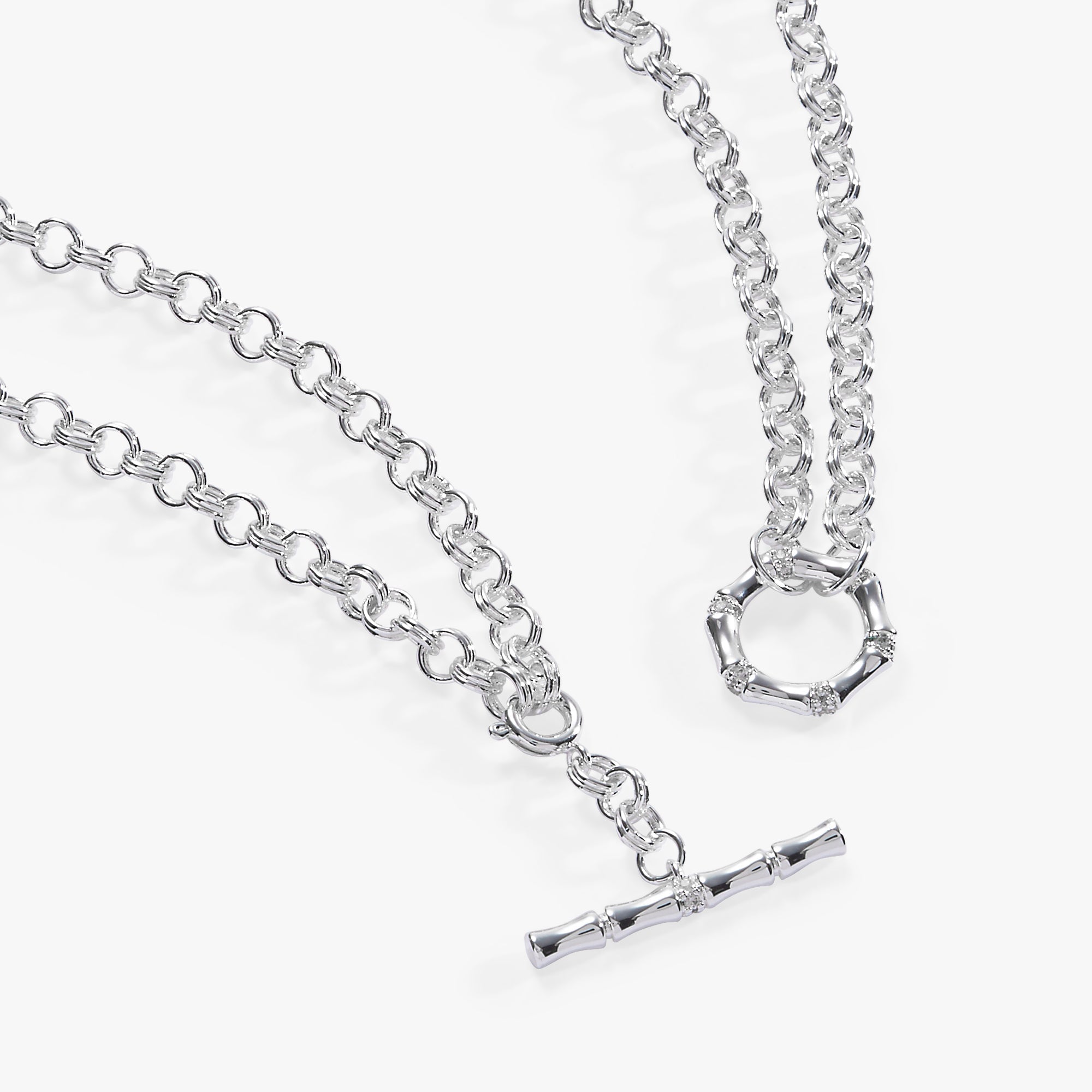 Bamboo Convertible Necklace or Bracelet Silver | Alex and Ani