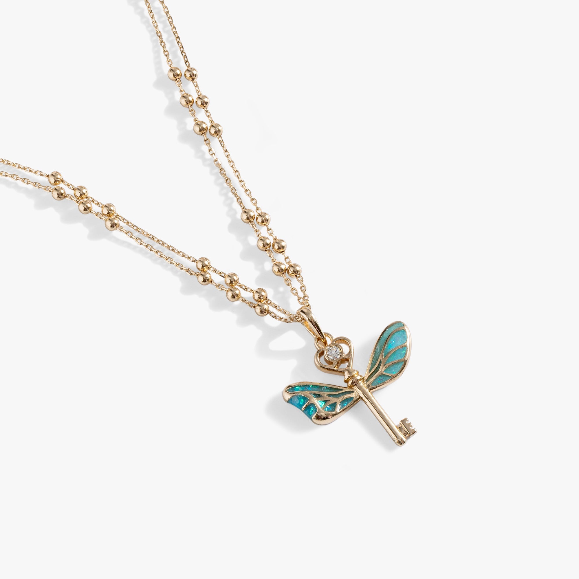 Harry Potter, Flying Keys Adjustable Necklace Gold | Alex and Ani